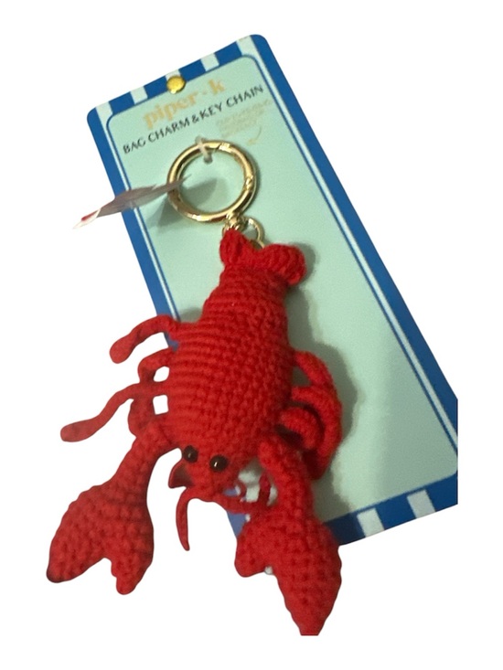 Piper K Accessories - NWT Handmade Red Lobster Crochet Keychain - Piper K gold keychain cute 🥰